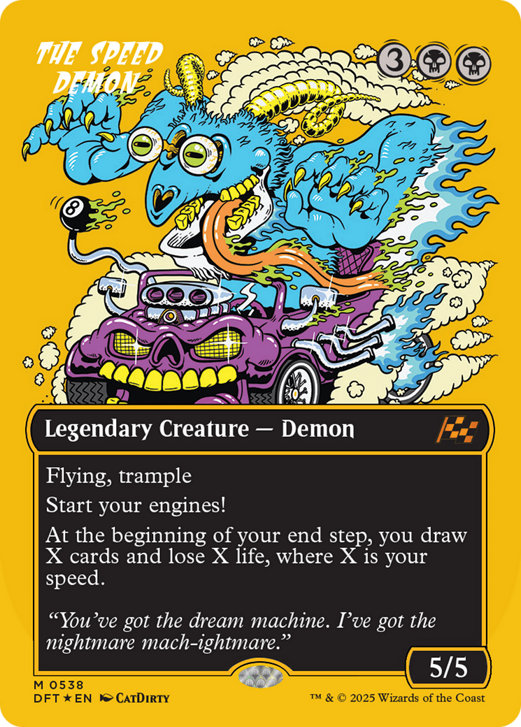 The Speed Demon (Borderless) (First-Place Foil) [Aetherdrift] | Good Games Cannington