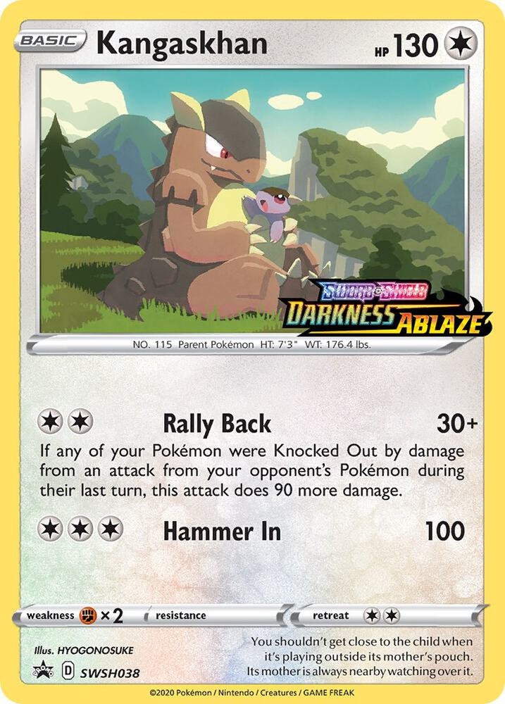Kangaskhan Prerelease SWSH038 (SWSH: Sword & Shield Promo Cards)  - Holofoil | Good Games Cannington
