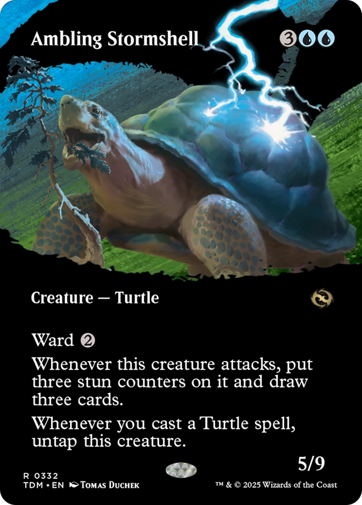 Ambling Stormshell (Borderless) [Tarkir: Dragonstorm] | Good Games Cannington