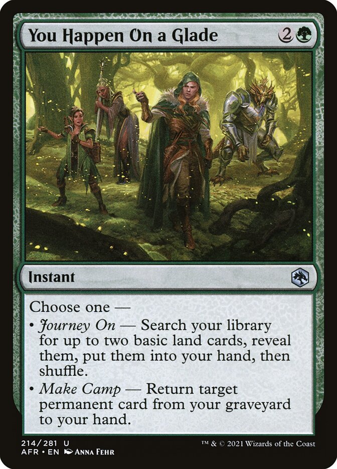 You Happen On a Glade 214 (Adventures in the Forgotten Realms)  - Foil | Good Games Cannington