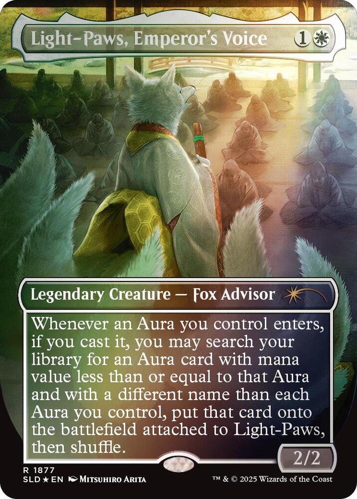 Light-Paws, Emperor's Voice 1877 (Secret Lair Drop Series)  - Borderless Rainbow Foil | Good Games Cannington