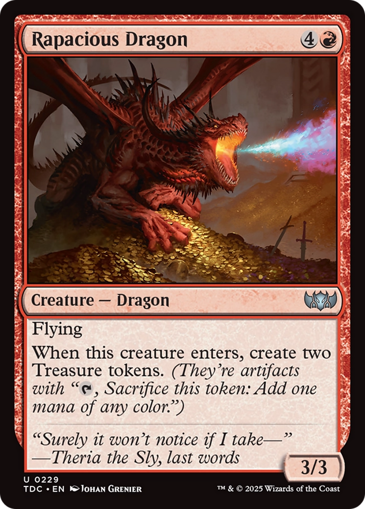 Rapacious Dragon [Tarkir: Dragonstorm Commander] | Good Games Cannington
