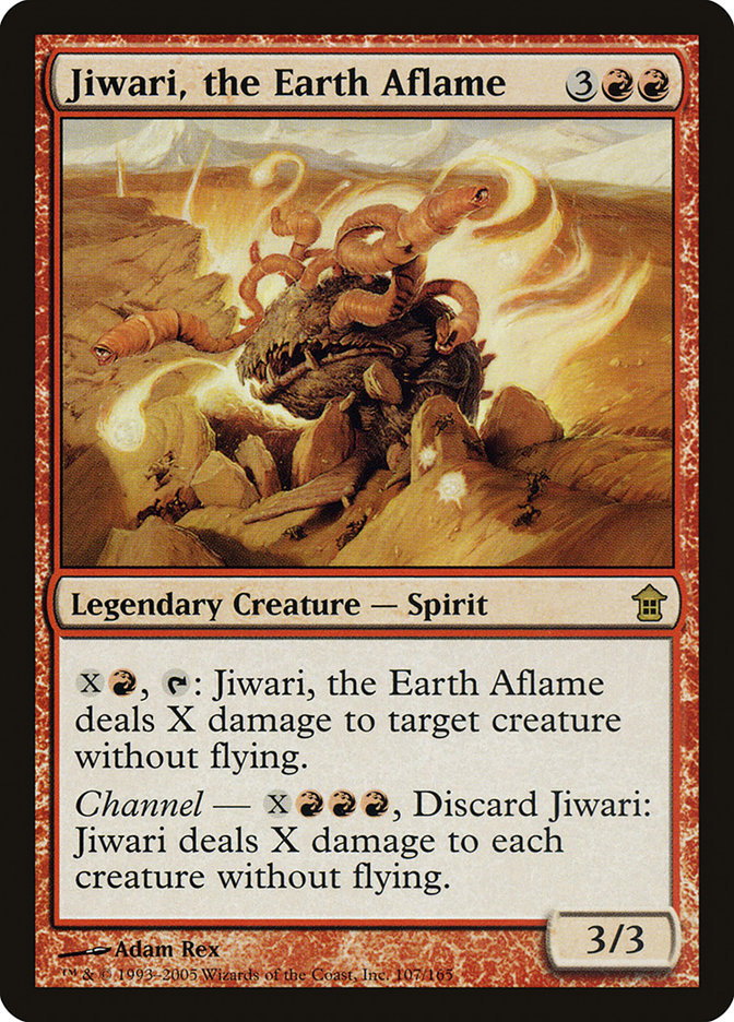 Jiwari, the Earth Aflame [Saviors of Kamigawa] | Good Games Cannington