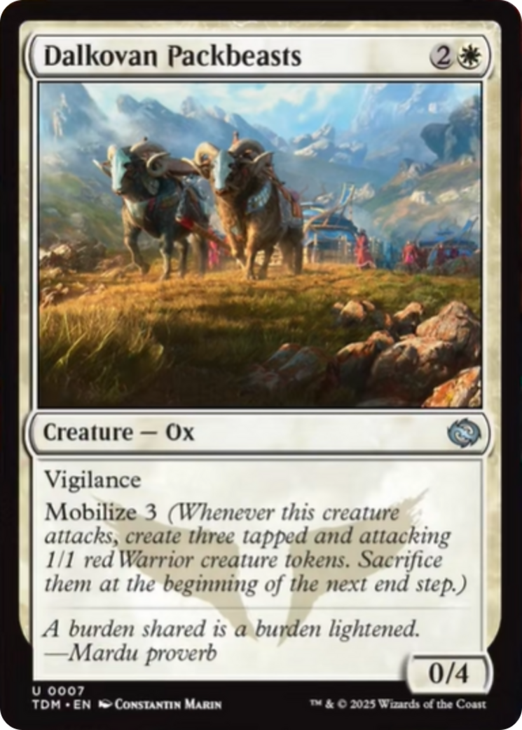 Dalkovan Packbeasts [Tarkir: Dragonstorm] | Good Games Cannington