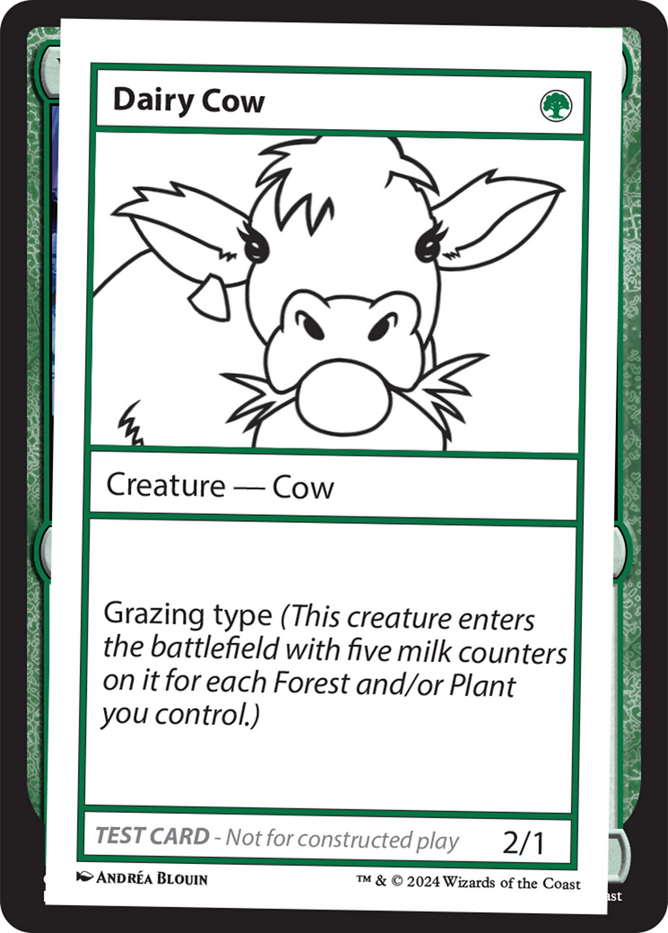 Dairy Cow [Mystery Booster 2 Playtest Cards] | Good Games Cannington