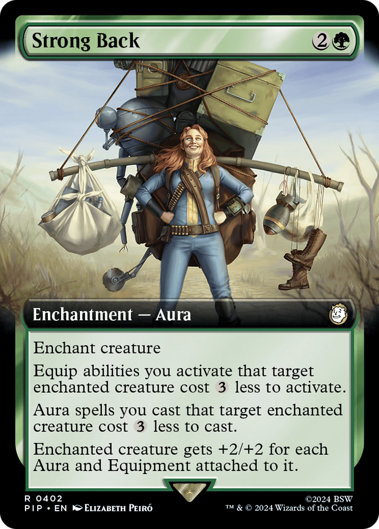 Strong Back (Extended Art) (Surge Foil) [Fallout] | Good Games Cannington