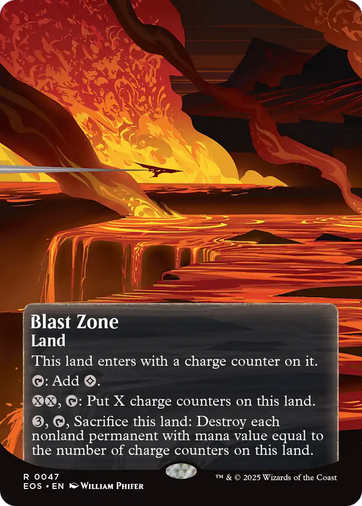 Blast Zone (0047) (Borderless) [Edge of Eternities: Stellar Sights] | Good Games Cannington