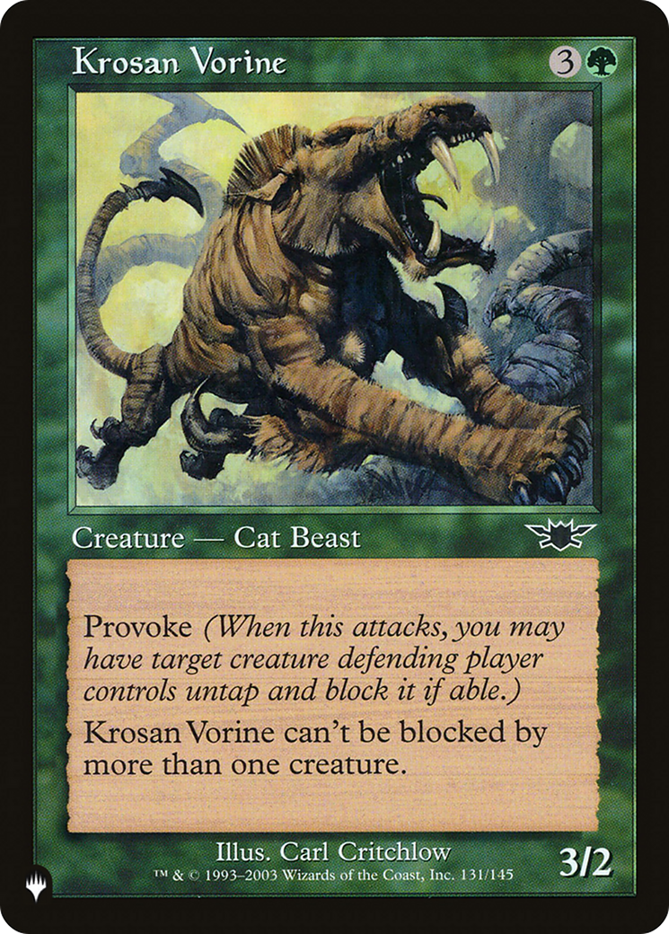 Krosan Vorine [The List] | Good Games Cannington