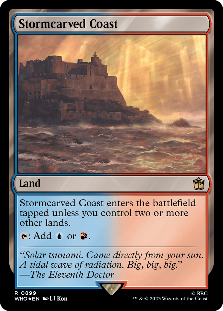 Stormcarved Coast (Surge Foil) [Doctor Who] | Good Games Cannington