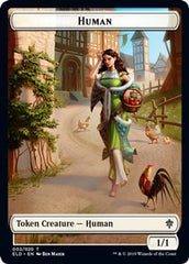 Human // Beast Double-Sided Token [Challenger Decks 2021 Tokens] | Good Games Cannington