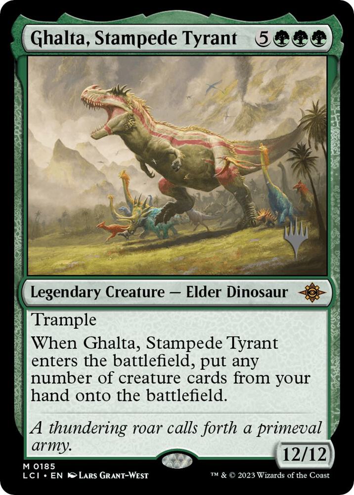 Ghalta Stampede Tyrant 185p/138 (Promo Pack: The Lost Caverns of Ixalan)  | Good Games Cannington