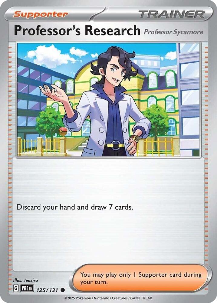 Professor's Research (125/131) [Professor Sycamore] [Scarlet & Violet: Prismatic Evolutions] | Good Games Cannington