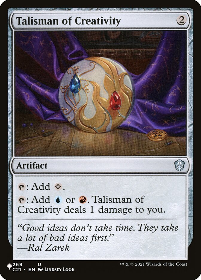 Talisman of Creativity [Secret Lair: Heads I Win, Tails You Lose] | Good Games Cannington