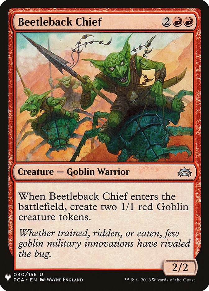 Beetleback Chief [Mystery Booster] | Good Games Cannington