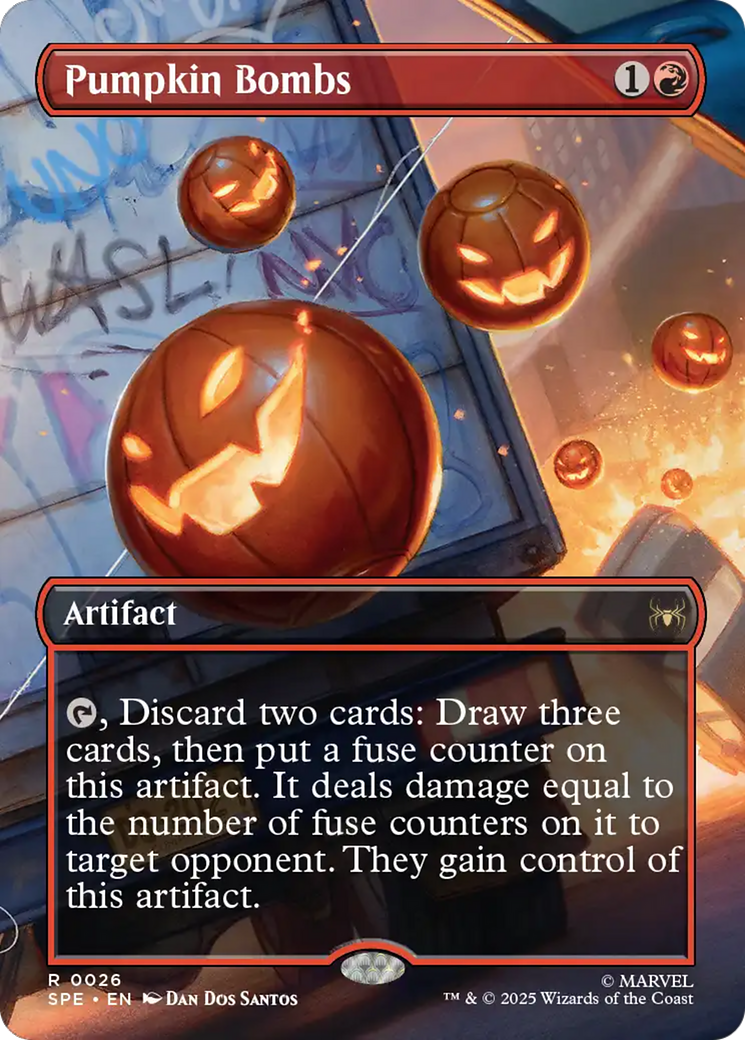 Pumpkin Bombs (Borderless) [Marvel's Spider-Man: Eternal-Legal] | Good Games Cannington