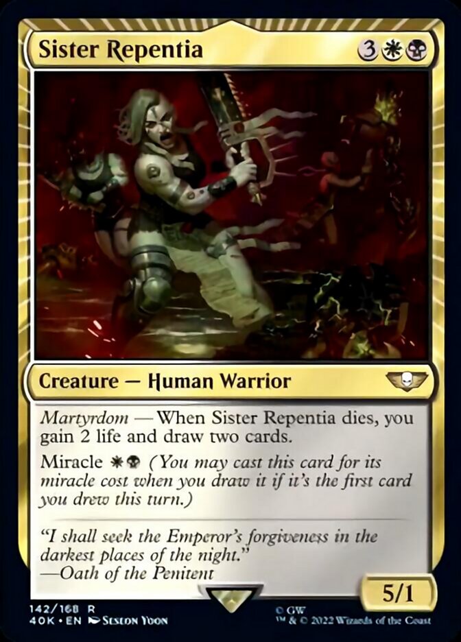 Sister Repentia (Surge Foil) [Warhammer 40,000] | Good Games Cannington