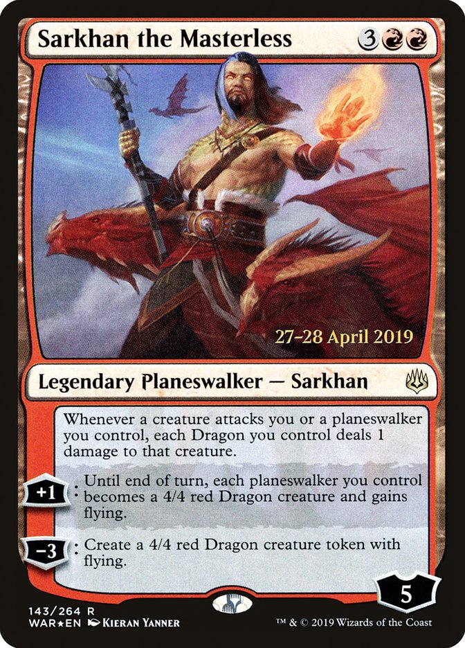 Sarkhan the Masterless [War of the Spark Prerelease Promos] | Good Games Cannington
