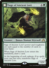 Sage of Ancient Lore // Werewolf of Ancient Hunger [Shadows over Innistrad] | Good Games Cannington