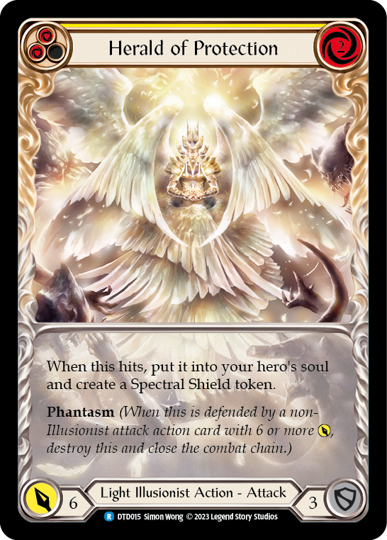 Herald of Protection (Yellow) [DTD015] (Dusk Till Dawn) | Good Games Cannington