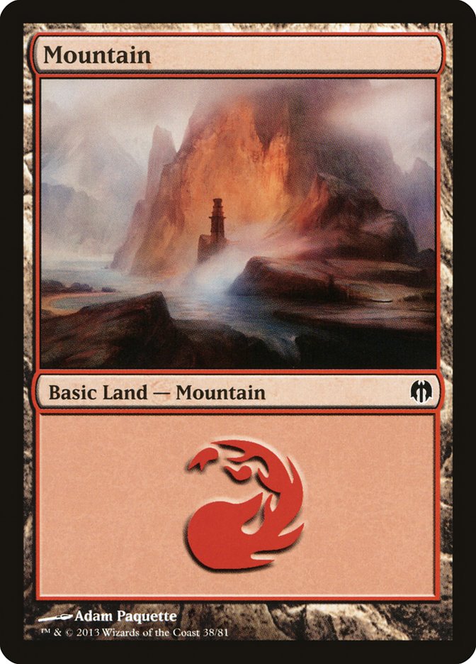 Mountain (38) [Duel Decks: Heroes vs. Monsters] | Good Games Cannington