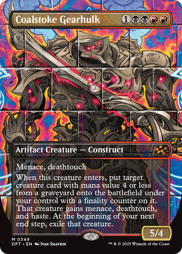 Coalstoke Gearhulk (Borderless) [Aetherdrift] | Good Games Cannington