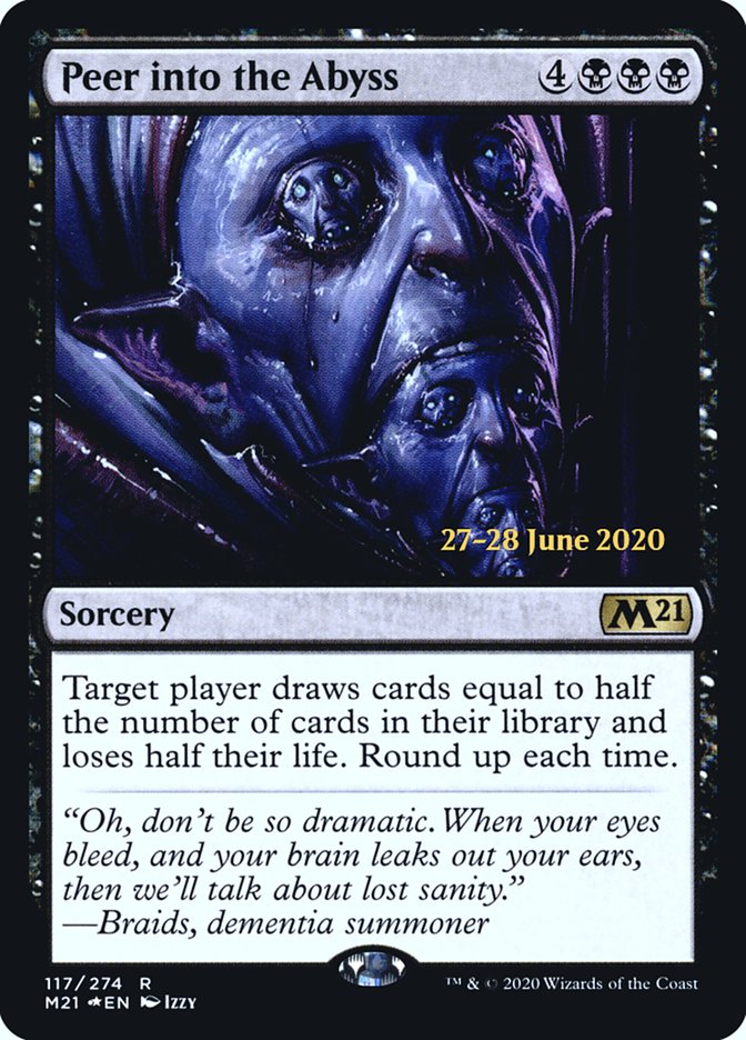 Peer into the Abyss [Core Set 2021 Prerelease Promos] | Good Games Cannington
