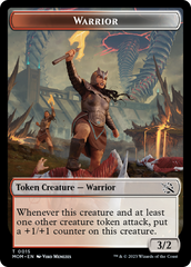 Warrior // Kraken Double-Sided Token [March of the Machine Tokens] | Good Games Cannington