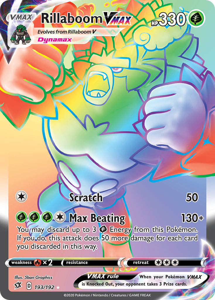 Rillaboom VMAX (193/192) [Sword & Shield: Rebel Clash] | Good Games Cannington