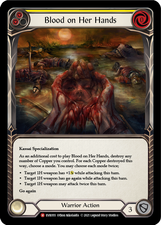 Blood on Her Hands [EVR055] (Everfest)  1st Edition Normal | Good Games Cannington
