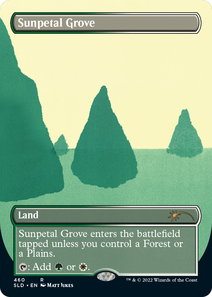 Sunpetal Grove (Borderless) [Secret Lair Drop Series] | Good Games Cannington