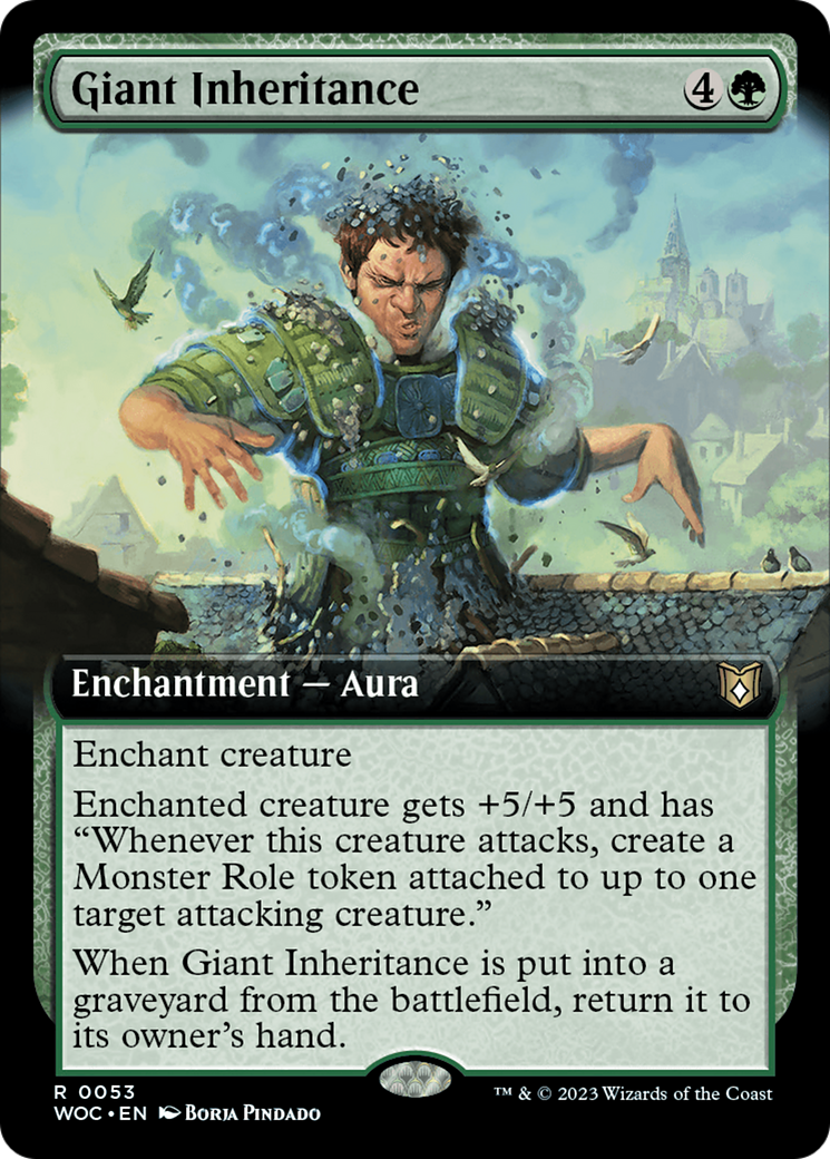 Giant Inheritance (Extended Art) [Wilds of Eldraine Commander] | Good Games Cannington