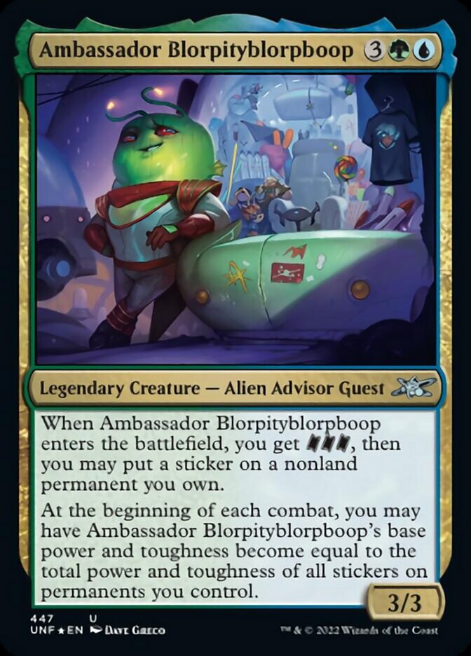 Ambassador Blorpityblorpboop (Galaxy Foil) [Unfinity] | Good Games Cannington