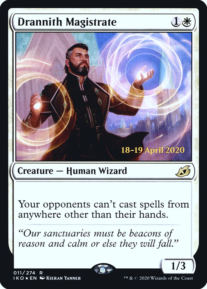 Drannith Magistrate [Ikoria: Lair of Behemoths Prerelease Promos] | Good Games Cannington