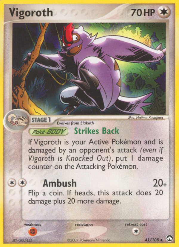 Vigoroth (41/108) [EX: Power Keepers] | Good Games Cannington