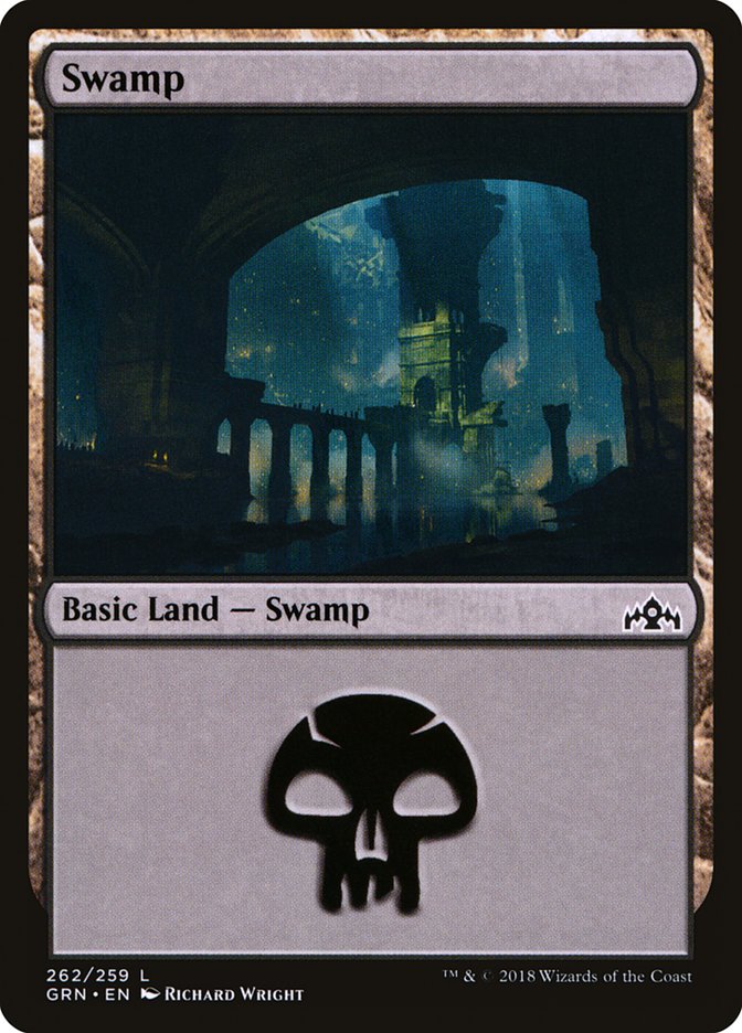 Swamp (262) [Guilds of Ravnica] | Good Games Cannington