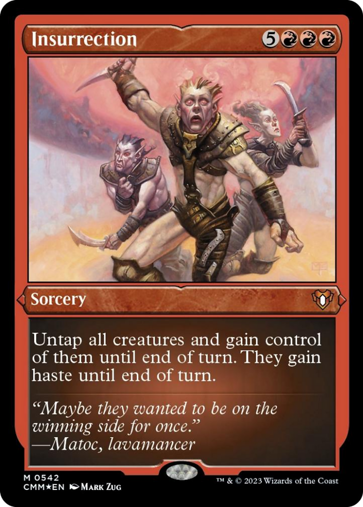 Insurrection (Foil Etched) [Commander Masters] | Good Games Cannington