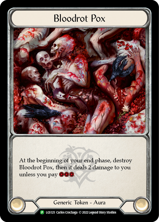 Bloodrot Pox // Frailty [LGS125 // LGS126] (Promo)  Cold Foil | Good Games Cannington