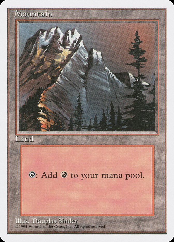 Mountain (Snow Top / Highest Point on Left) [Fourth Edition] | Good Games Cannington