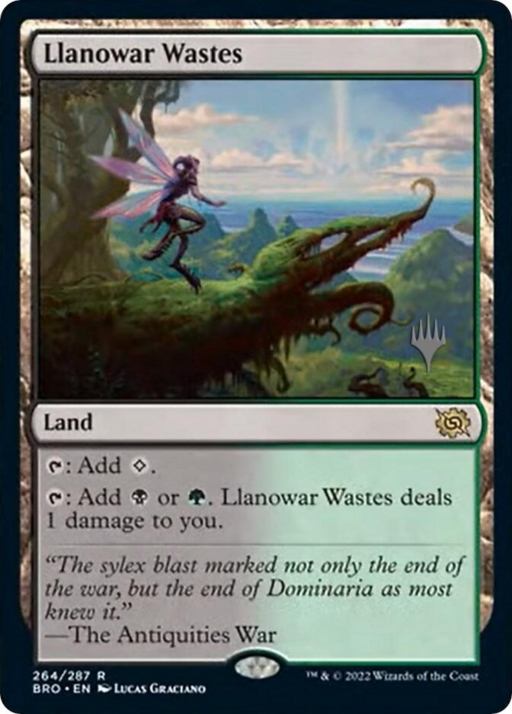 Llanowar Wastes (Promo Pack) [The Brothers' War Promos] | Good Games Cannington