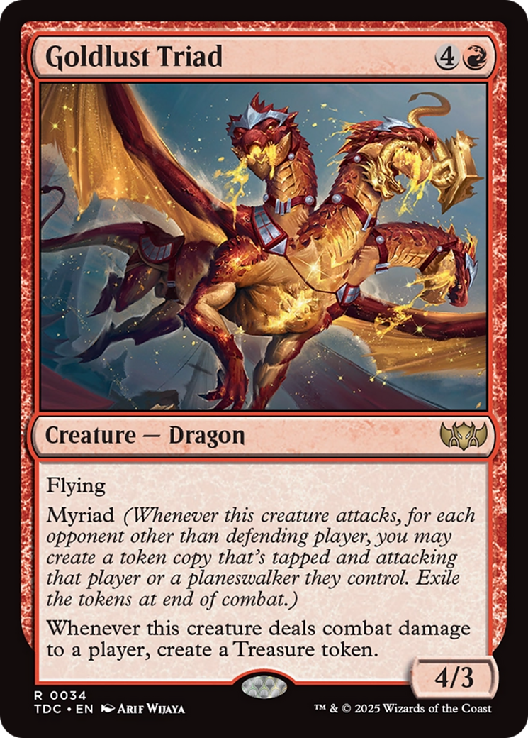 Goldlust Triad [Tarkir: Dragonstorm Commander] | Good Games Cannington