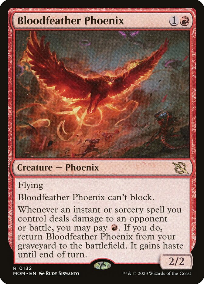 Bloodfeather Phoenix 132 (March of the Machine)  | Good Games Cannington