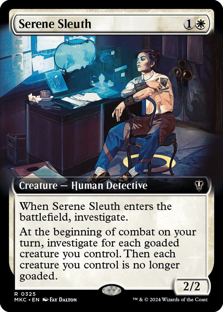 Serene Sleuth Extended Art 325 (Commander: Murders at Karlov Manor)  | Good Games Cannington