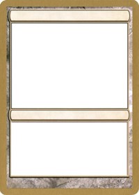 2004 World Championship Blank Card [World Championship Decks 2004] | Good Games Cannington