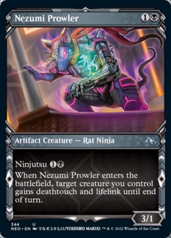 Nezumi Prowler (Showcase Ninja) [Kamigawa: Neon Dynasty] | Good Games Cannington
