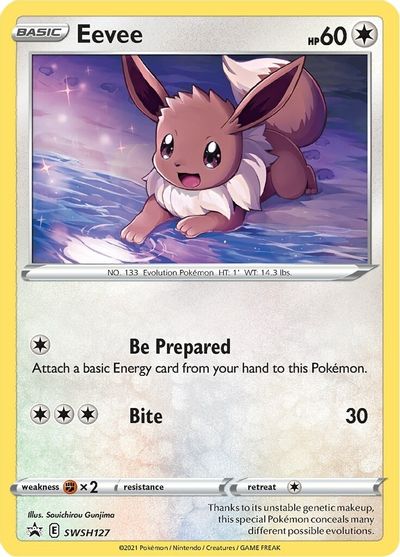 Eevee (SWSH127) [Sword & Shield: Black Star Promos] | Good Games Cannington