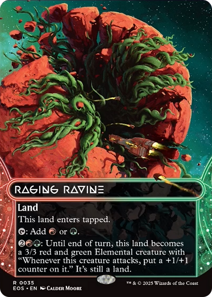 Raging Ravine (0035) (Borderless) [Edge of Eternities: Stellar Sights] | Good Games Cannington