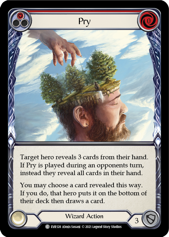 Pry (Red) [EVR128] (Everfest)  1st Edition Rainbow Foil | Good Games Cannington