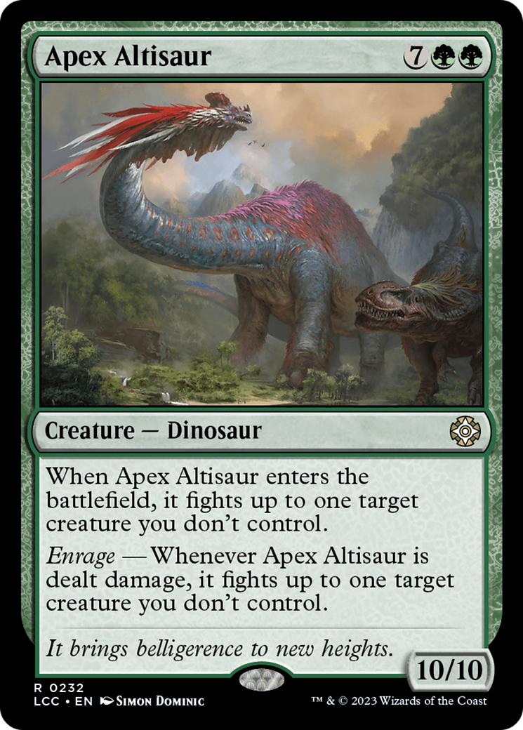 Apex Altisaur [The Lost Caverns of Ixalan Commander] | Good Games Cannington