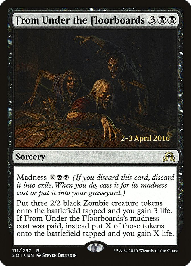 From Under the Floorboards [Shadows over Innistrad Prerelease Promos] | Good Games Cannington