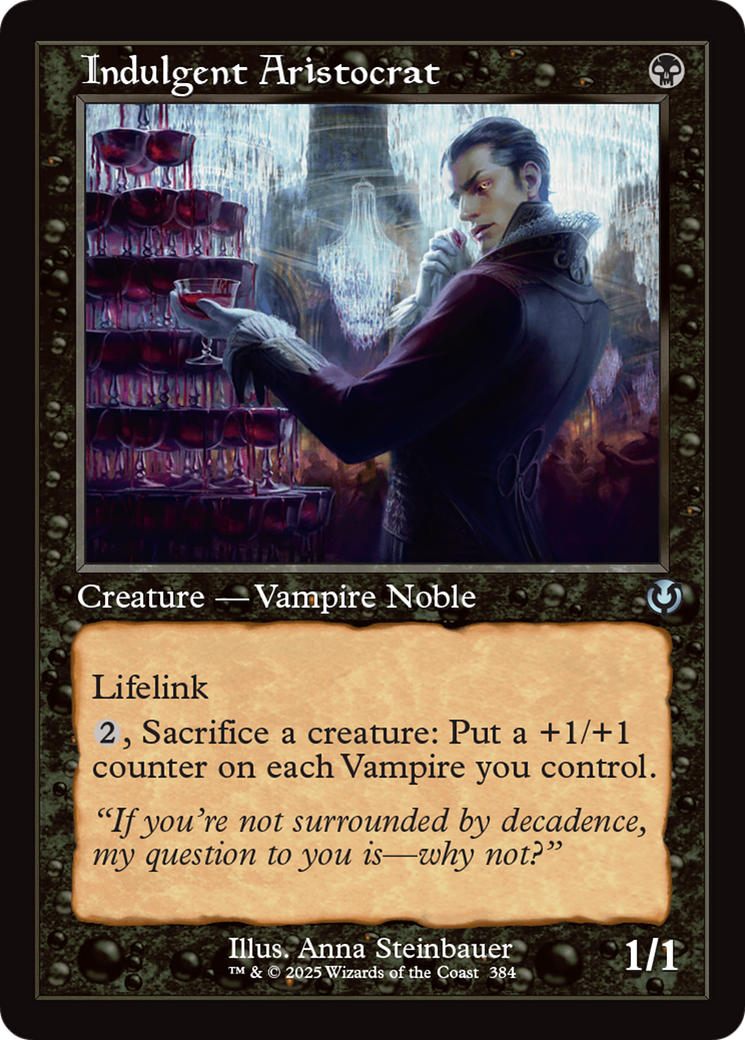 Indulgent Aristocrat (Retro Frame) [Innistrad Remastered] | Good Games Cannington